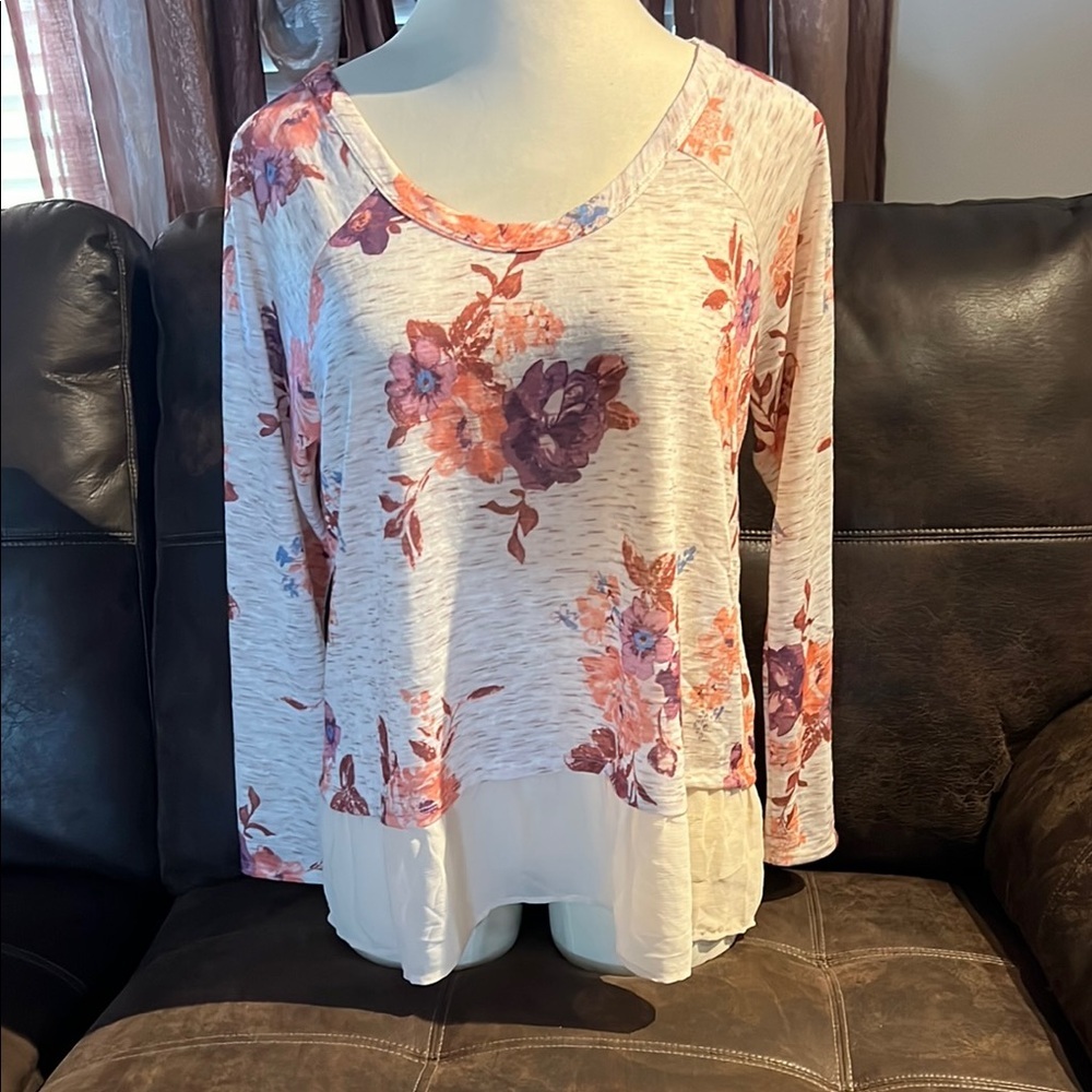 Living Doll Pink and Purple Long Sleeve Tee